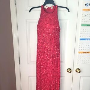 RED SEQUIN, Size 6, Full Length dress